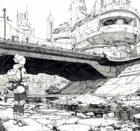漫画阅读场景，桌面上摊开的漫画书与手机